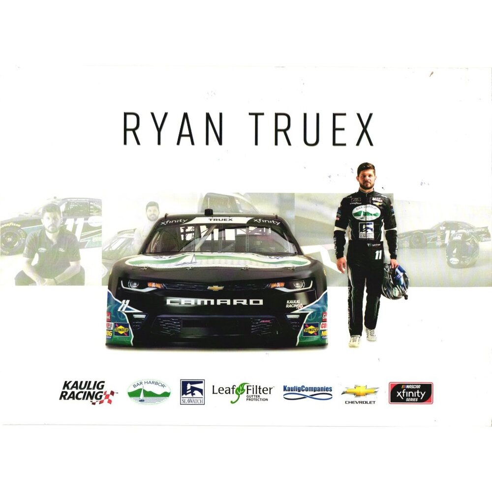 Ryan Truex No. 11 Bar Harbor Sea Watch Chevrolet 8x11 Promo Handout